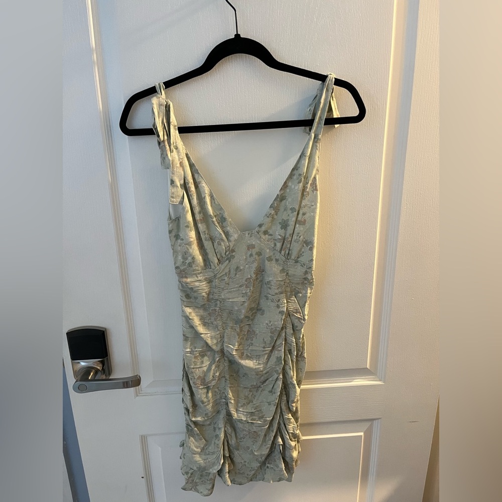 Mini dress with tie strap